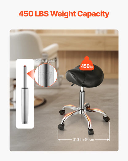 Saddle Stool with Wheels