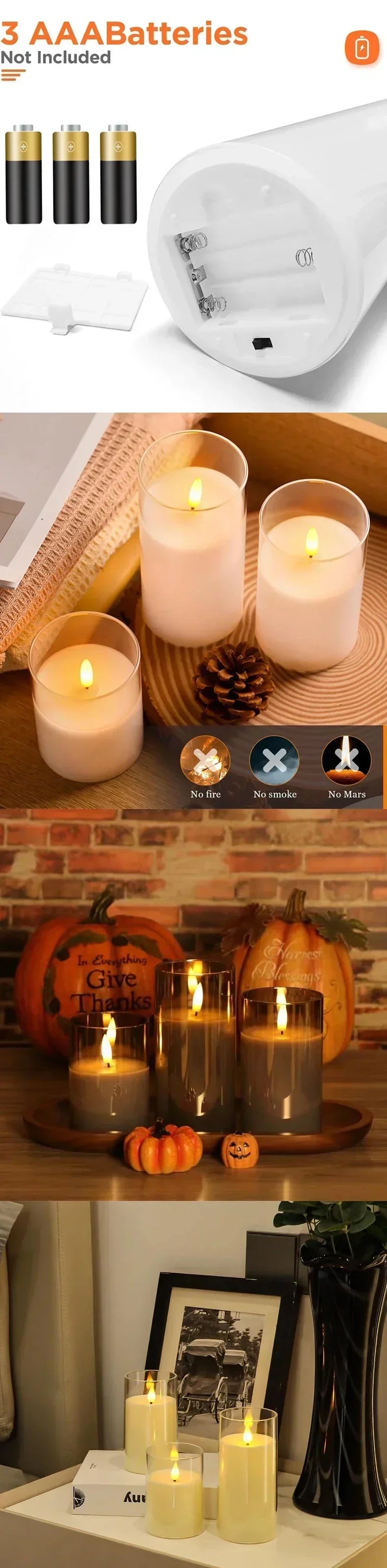 LED Pillar Candles