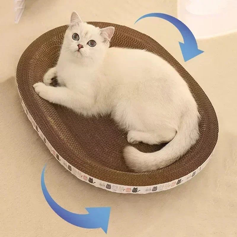 Corrugated Cat Scratcher & Cozy Bed