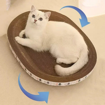 Corrugated Cat Scratcher & Cozy Bed