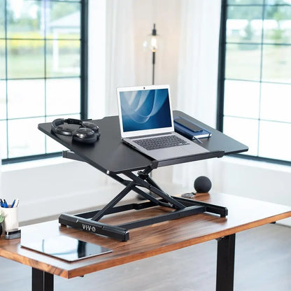 Adjustable Standing Desk Riser with Tilting Work Surface