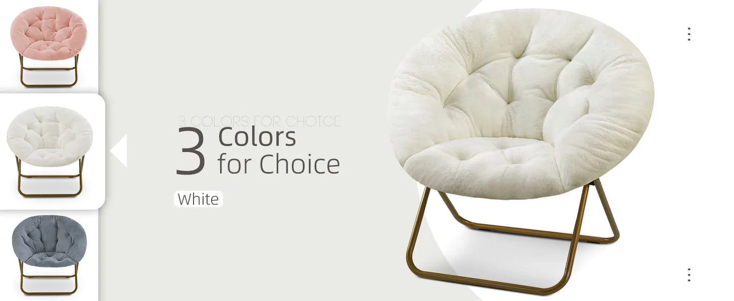 Alpine Faux Fur Saucer Chair