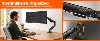 Kyspho Tool-Free Monitor Arm
