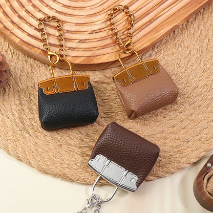 Mini Birkin-Style Bag Charm Keychain
