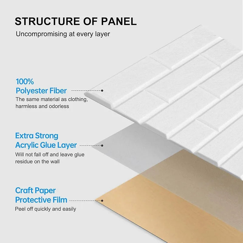 Felt Acoustic Brick Wall Panels