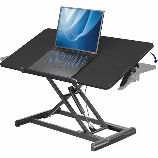 Adjustable Standing Desk Riser with Tilting Work Surface