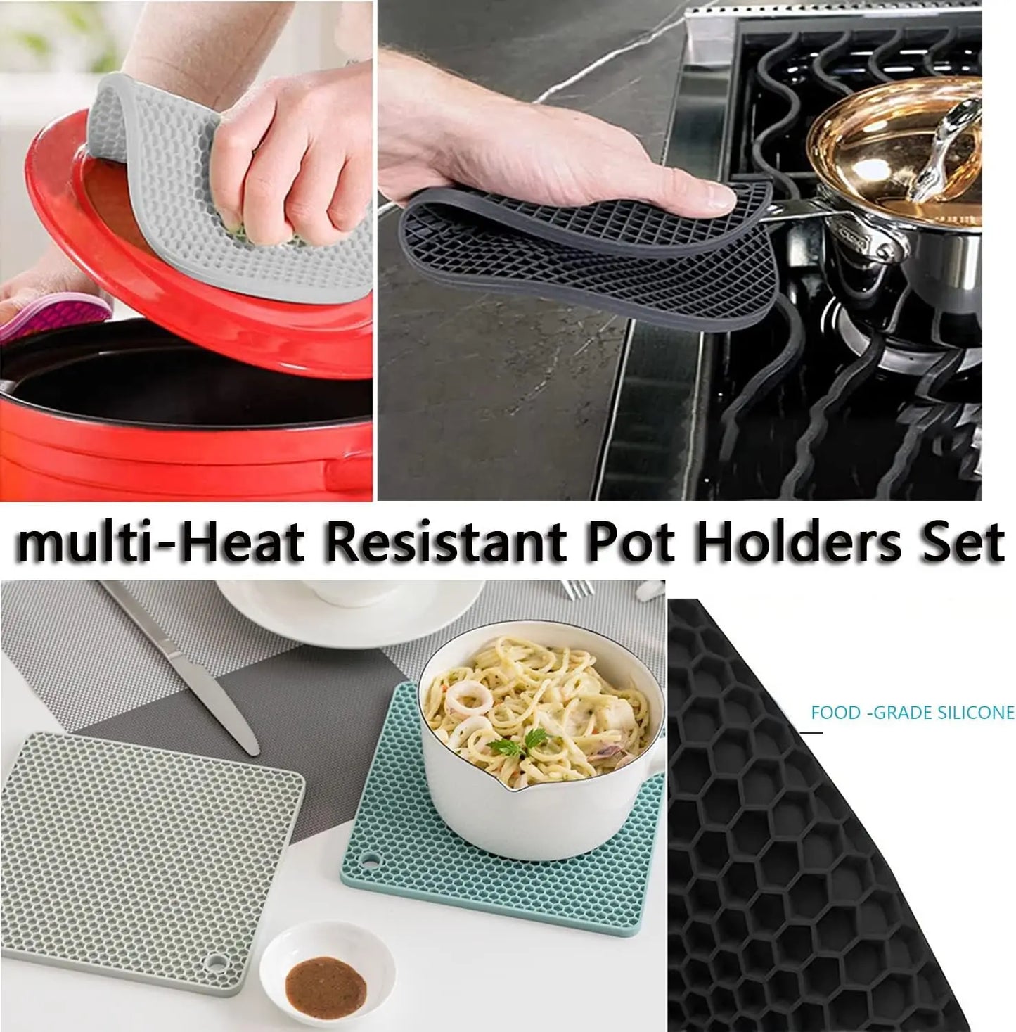 Silicone Trivet Pot Mat Set