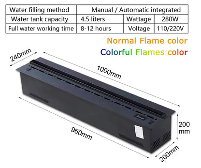 VaporFlame 3D Electric Fireplace