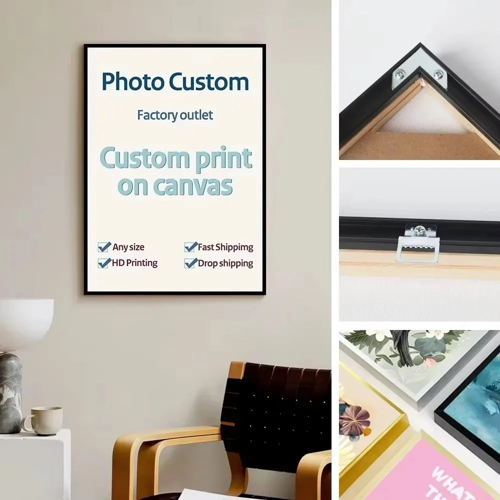Metal and Wood Canvas Frame Kit