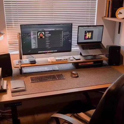 Premium Black Walnut Wood Monitor Stand