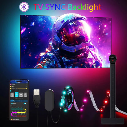 TV Sync Bias Lighting Strip, Fits 3.8–5M TVs