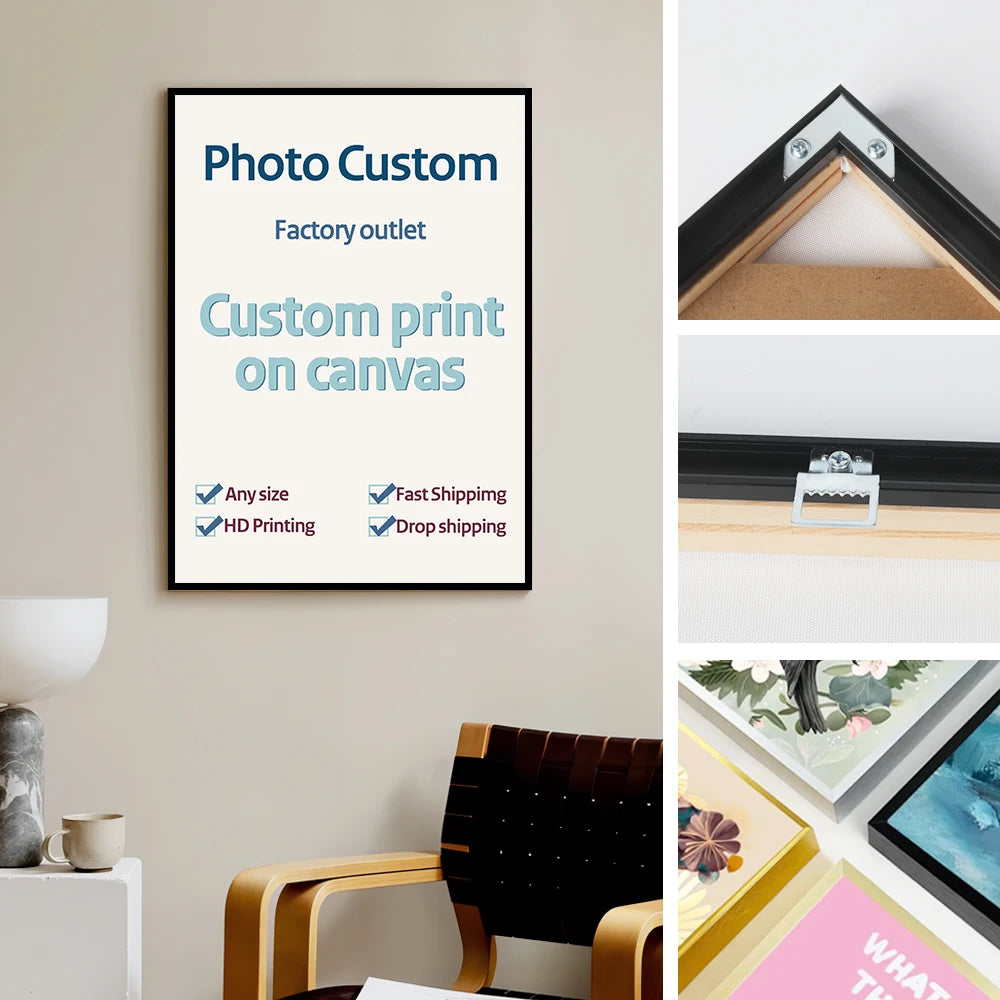 Metal and Wood Canvas Frame Kit