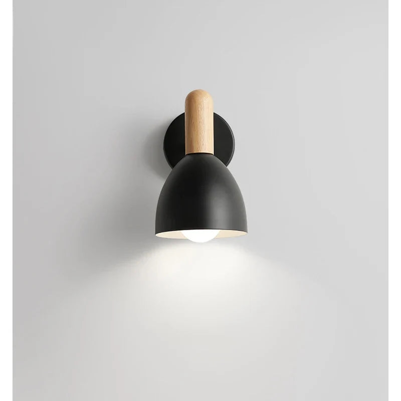 Swivel Wood Wall Sconce for Bedside Reading