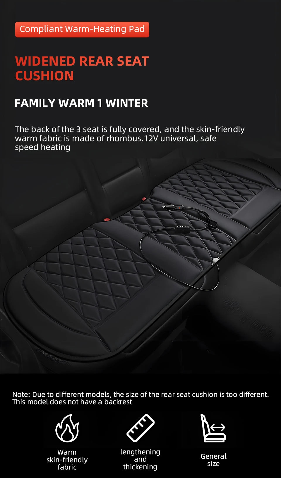12V Heated Car Seat Cushion