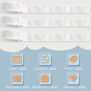Waterproof Thermal Price Labels, 3 Rolls