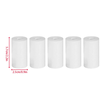 Mini Thermal Label Paper, 5-Pack