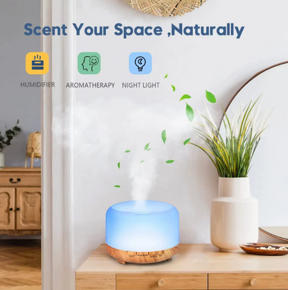 500ML Ultrasonic Humidifier & Diffuser