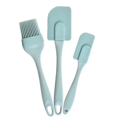 3Pc Silicone Spatula Set for Baking