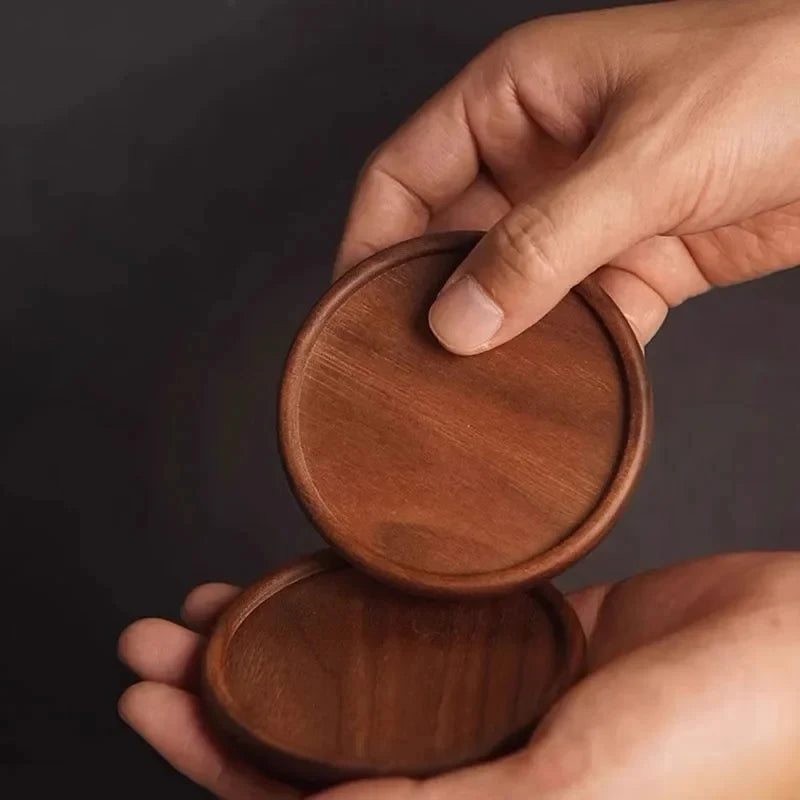 Solid Wood Round Coaster