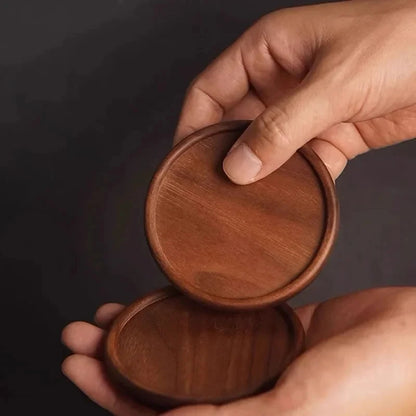 Solid Wood Round Coaster