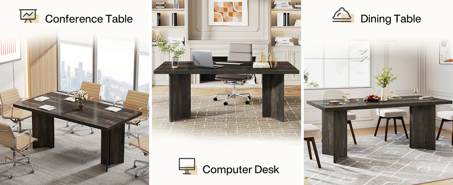 Vintage Farmhouse Executive Desk
