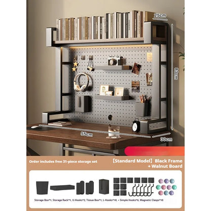 Pegboard Desktop Shelf Organizer