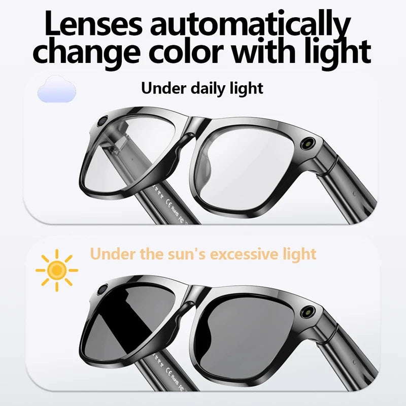 4K AI Smart Glasses with Camera & Translator