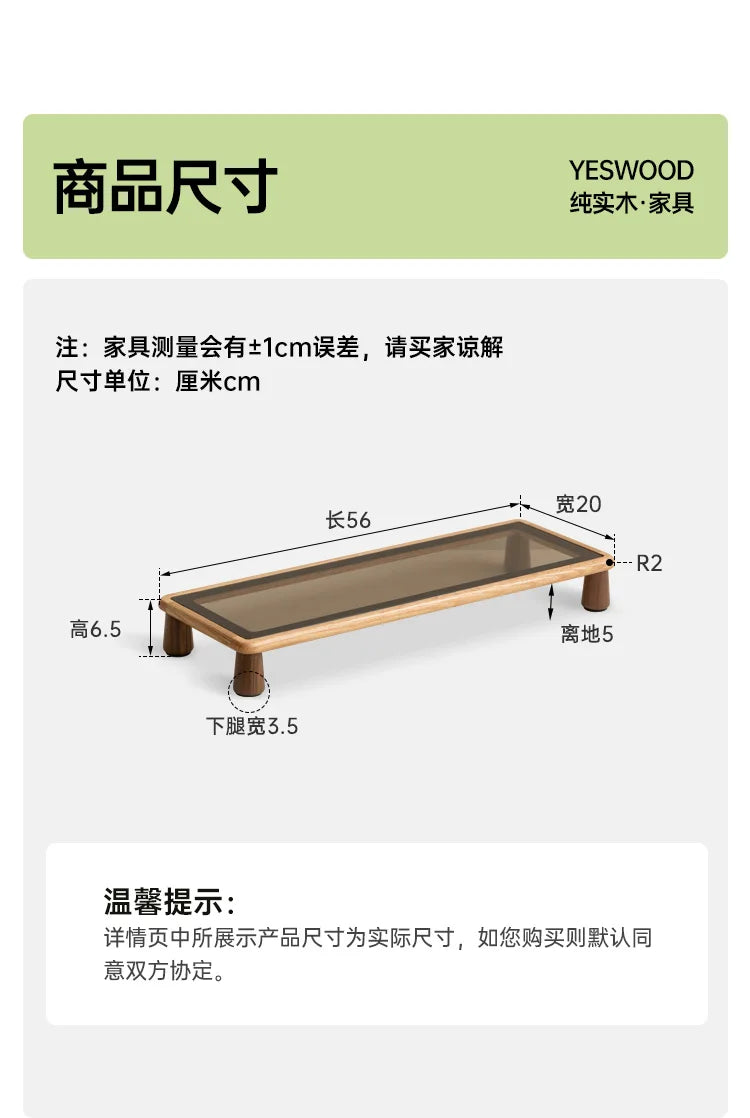 Solid Wood Desktop Monitor Stand