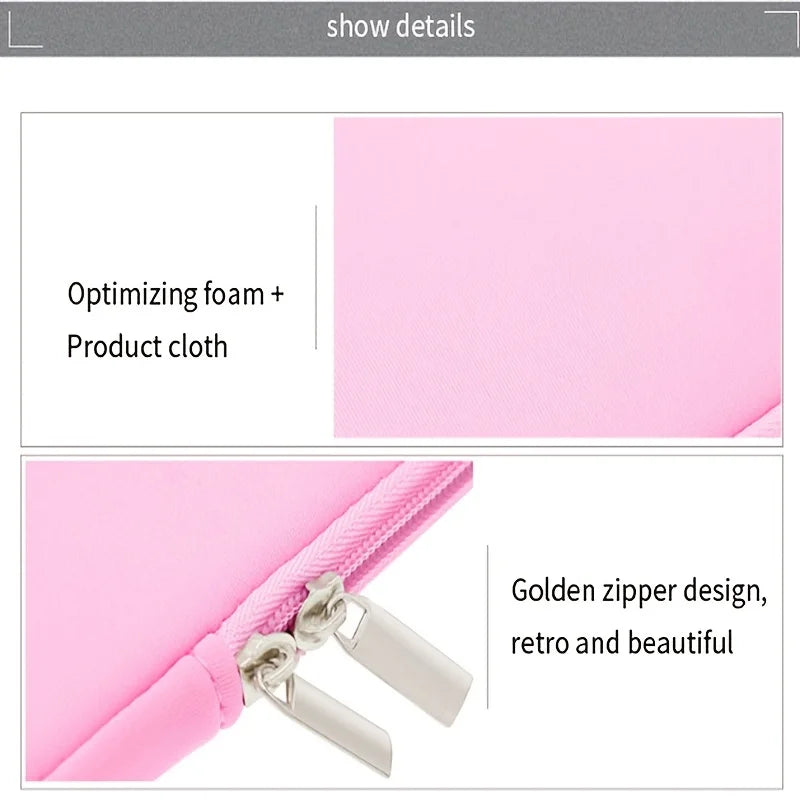 Padded Zipper Laptop Sleeve Case