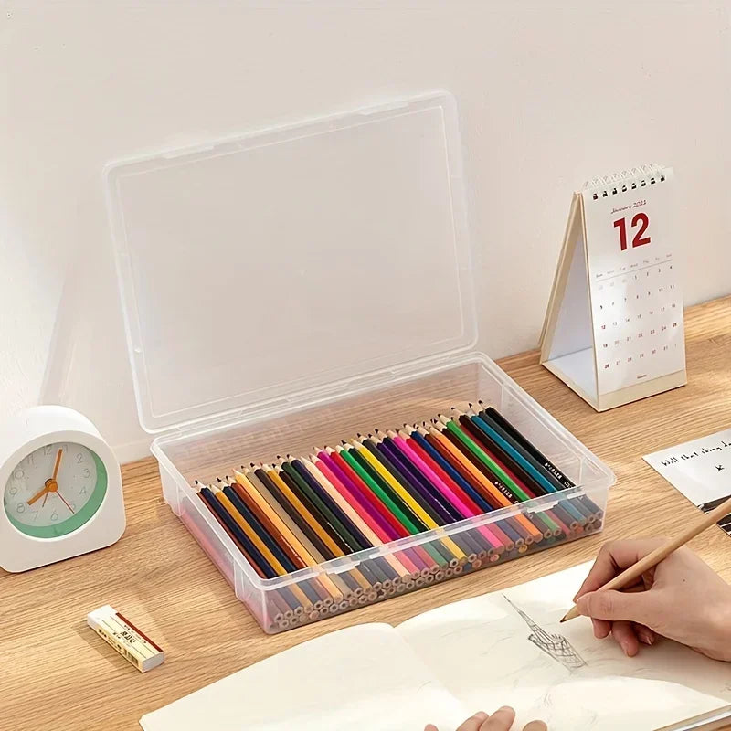 Clear Plastic Pencil Case Organizer