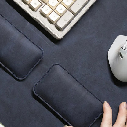 Leather Desk Pad & Wrist Rest Set