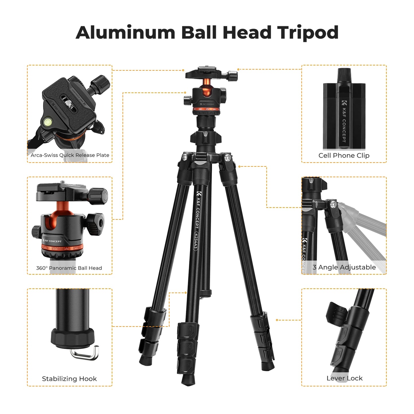178cm Lightweight Camera Tripod
