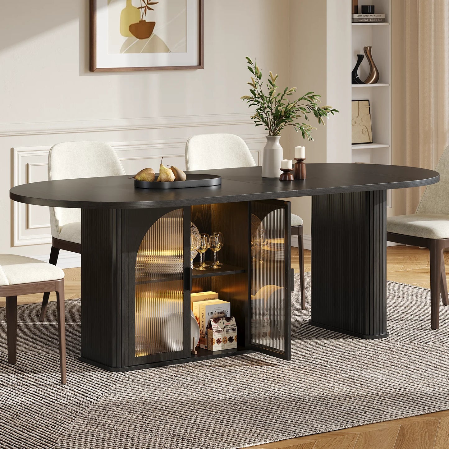 Thackeray Walnut Oval Dining Table