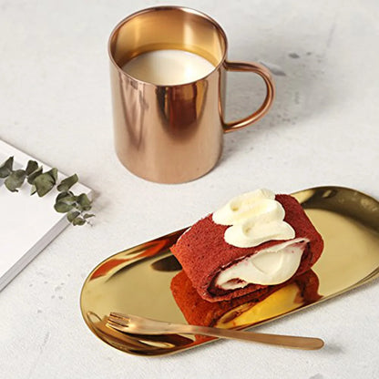 GoldenAura Stainless Steel Organization Tray