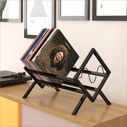 Metal Vinyl Record Desktop Holder
