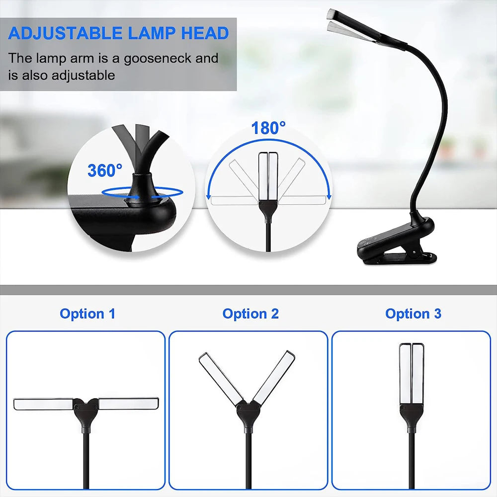 14-LED Clip-On Book Light