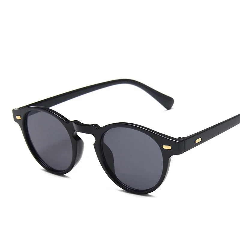 Retro Round Cat Eye Sunglasses, UV Protection
