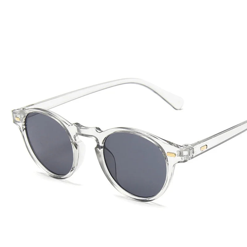 Retro Round Cat Eye Sunglasses, UV Protection