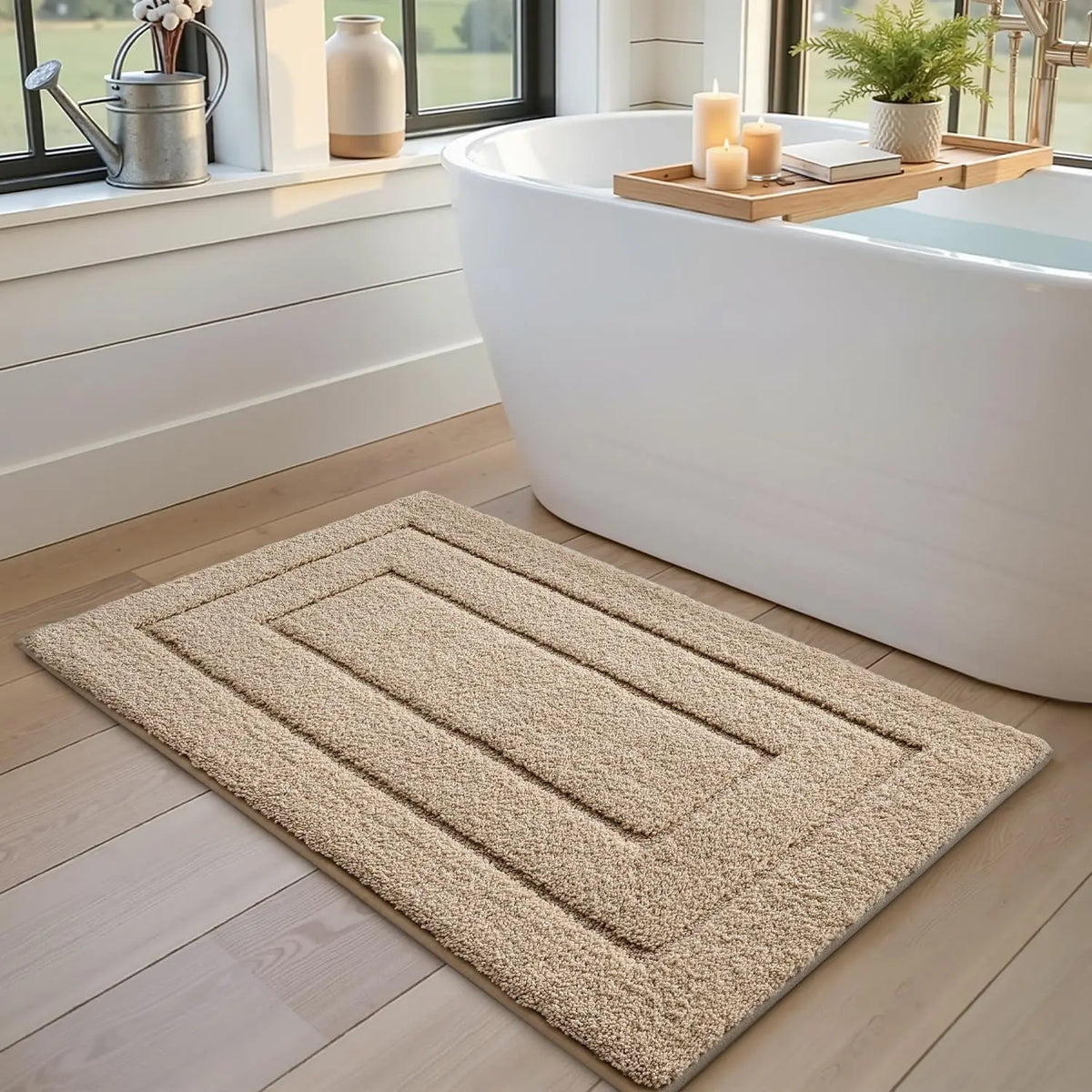 Ergové Bath Mat Polyester TPR Backing 5 Colors 3 Sizes