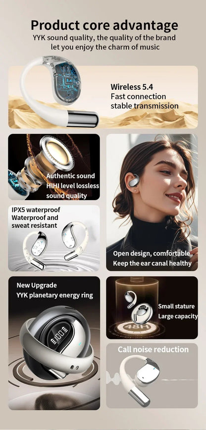 AI Translator Earbuds, Wireless & Waterproof