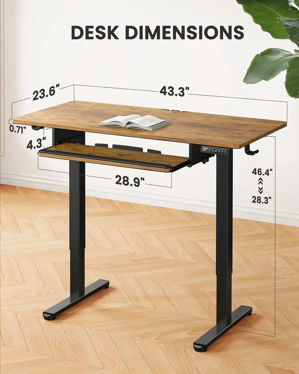 Ergove Standing Desk with Keyboard Tray