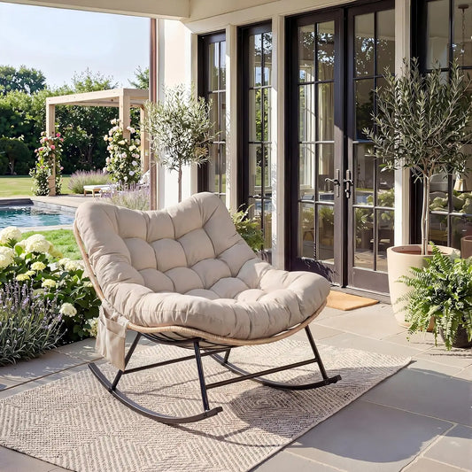 Garvee Indoor/Outdoor Metal Rocking Chair