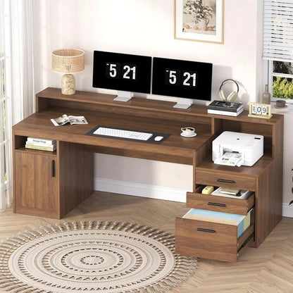 3-Drawer Home Office Desk