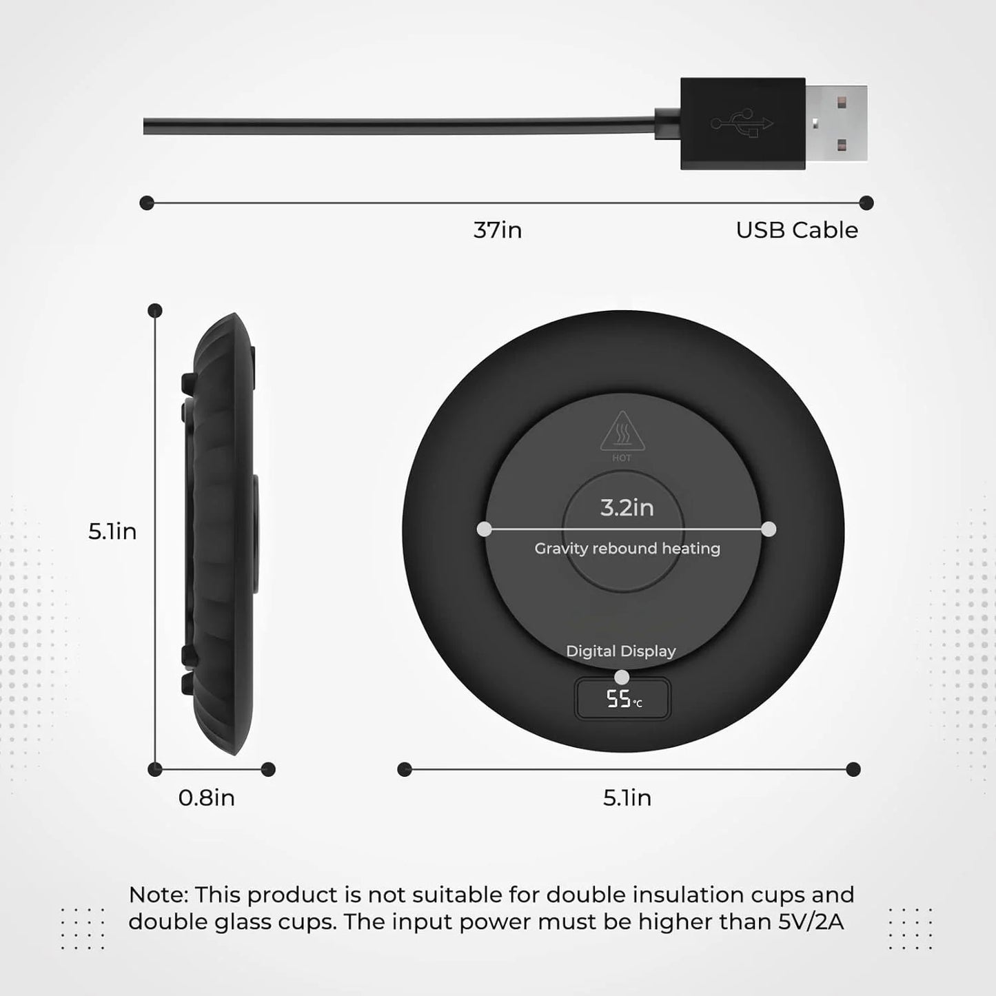 USB Cup Warming Coaster