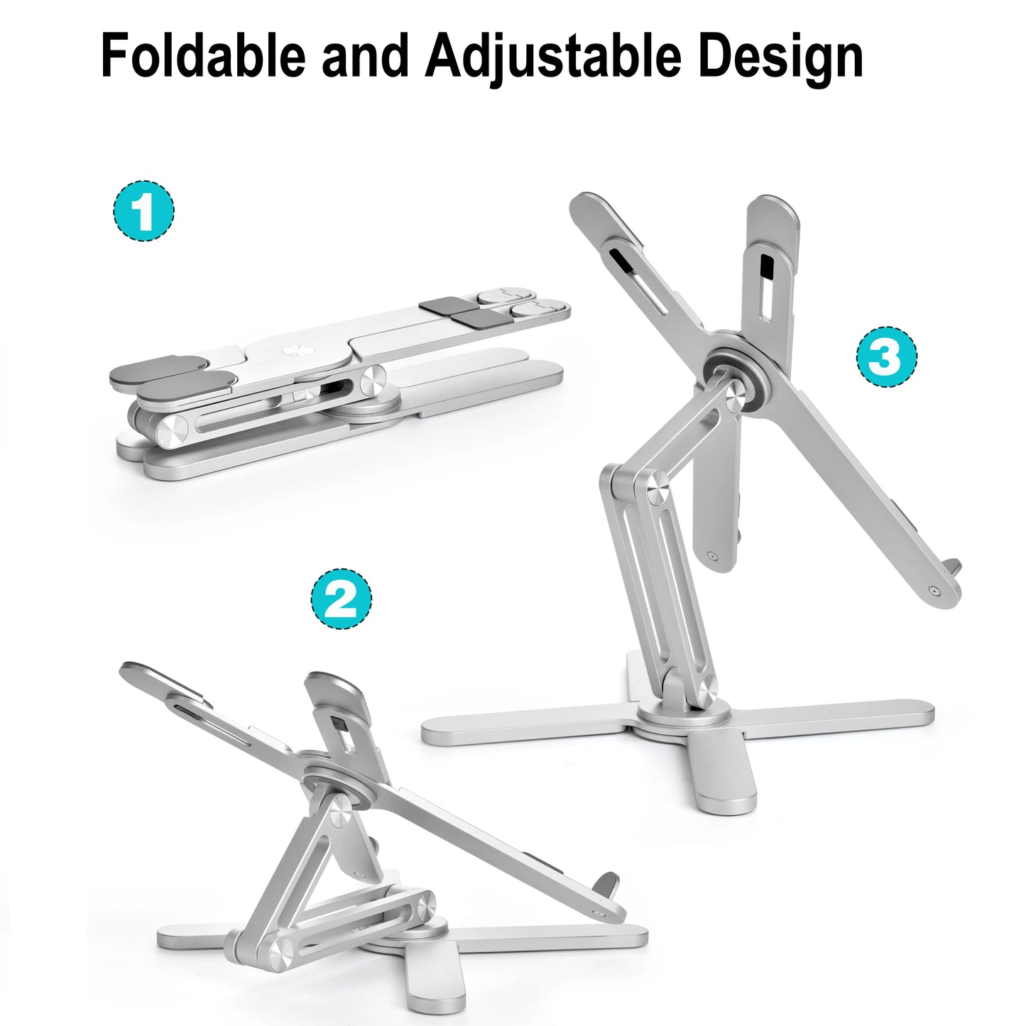 360-Degree Aluminum Laptop Stand