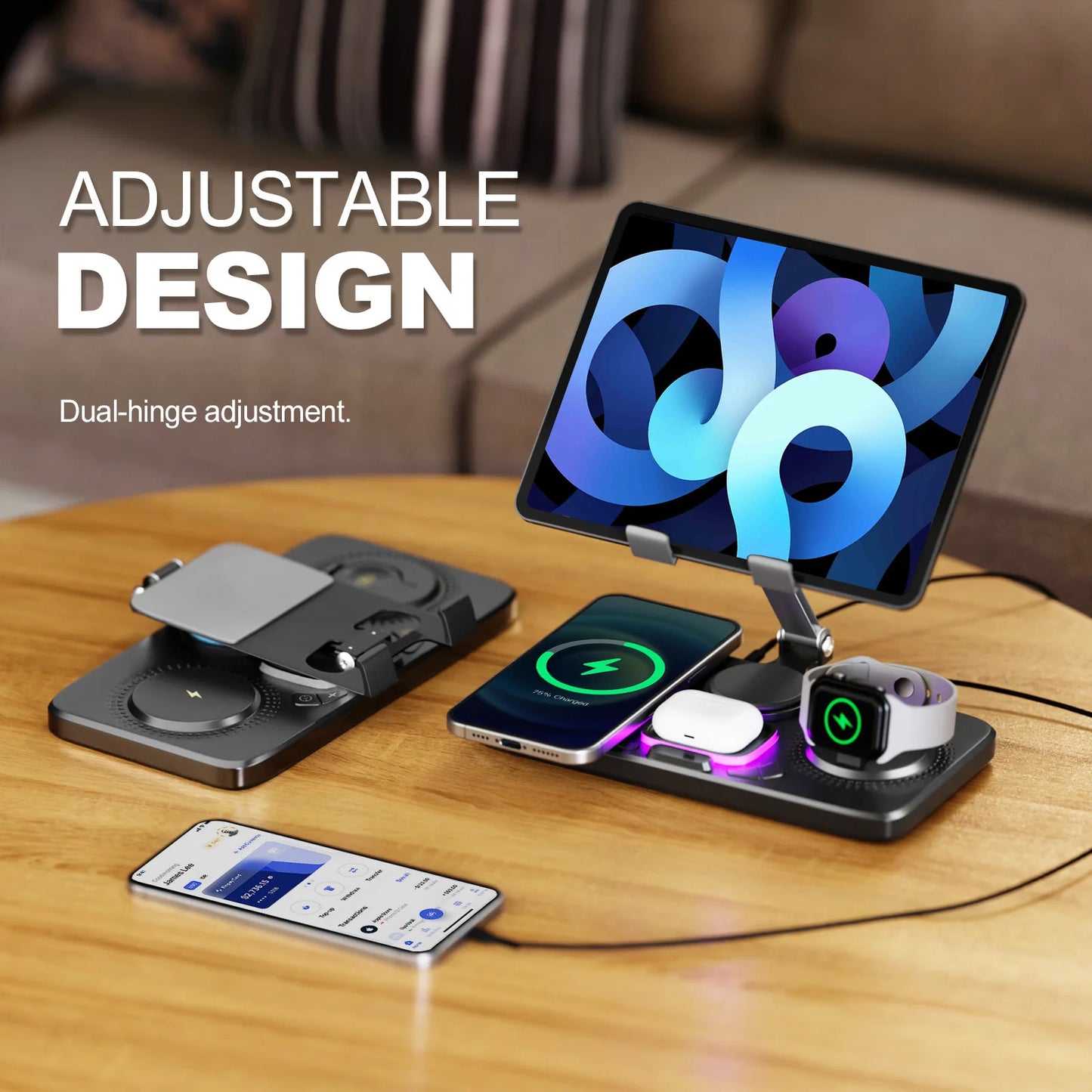7-in-1 Flexible Wireless Charger Stand