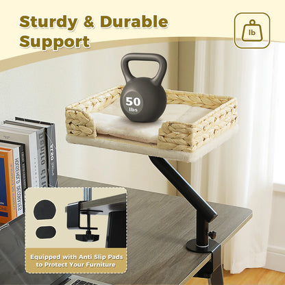 360° Rotatable Cat Desk Bed