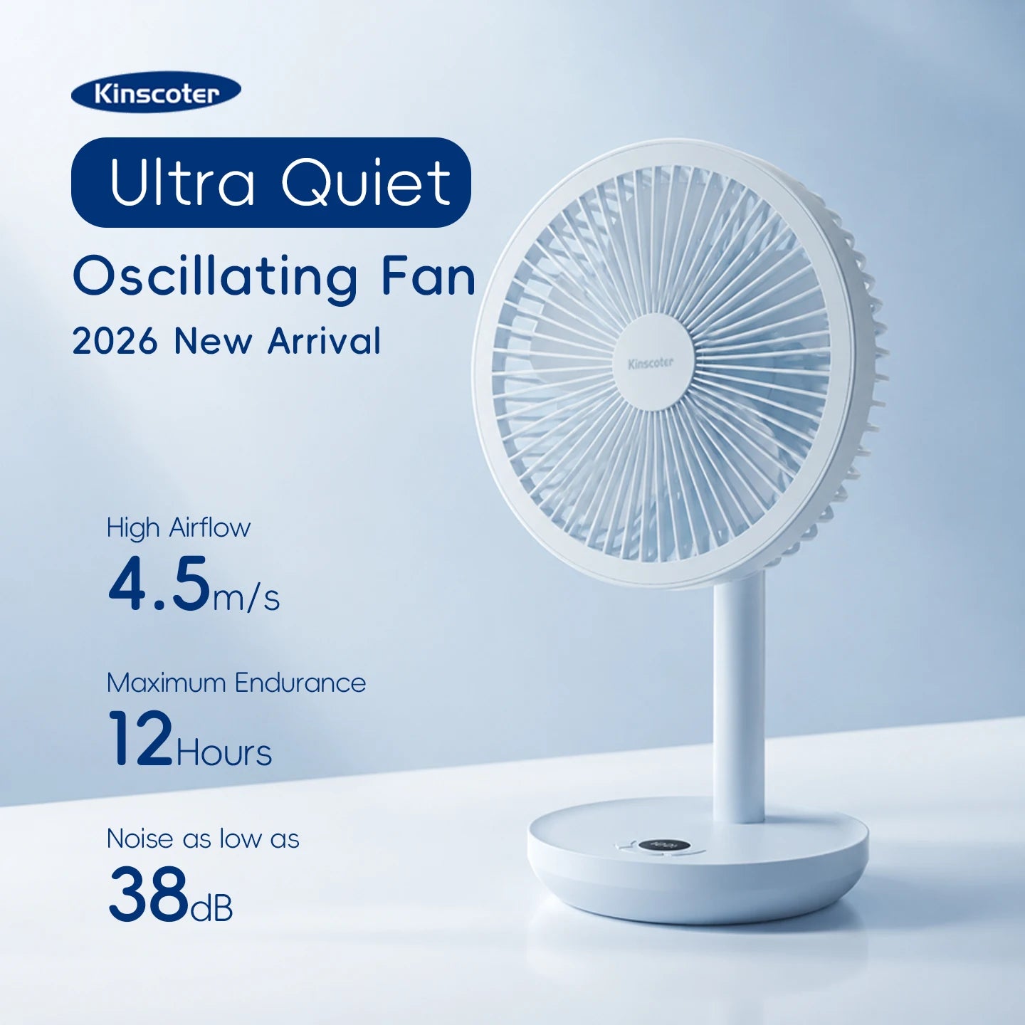 Smart Oscillating Desk Fan