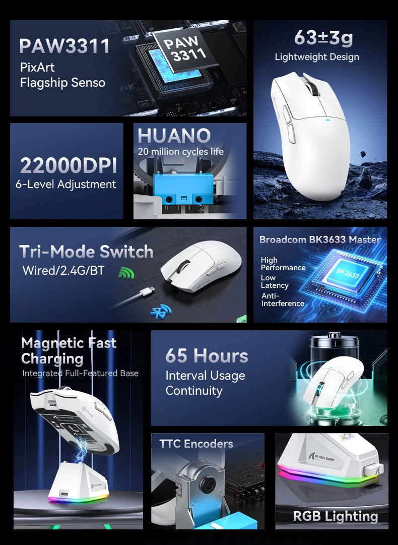 Attack Shark X11 Gaming Mouse