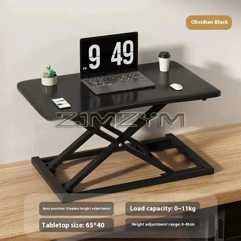 Foldable Laptop Desk with Storage & Keyboard Tray